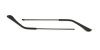 Eyeglass replacement temple arms black color