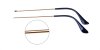 Golden Eyeglass replacement temple arms