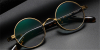 Small Round Titanium High Prescription Glasses Frames - Japanese Style