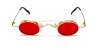 Prescription Designer Sunglasses, Golden Frame