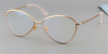 Glasses for Oval Face, Hipster glasses, Cat Eye, Golden
