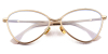Glasses for Oval Face, Hipster glasses, Cat Eye, Golden4