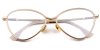 Glasses for Oval Face, Hipster glasses, Cat Eye, Golden4