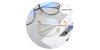 Computer glasses blue light, Silver Alloy Frame-s