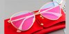 Glasses for Oval Face, Hipster glasses, Cat Eye, Golden6
