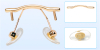 Glasses Bridge for Rimless Glasses,Golden-d