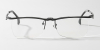 Half Rimless Pure Titanium Wide Frame Glasses| for Plus Size Faces