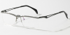 Half Rimless Pure Titanium Wide Frame Glasses| for Plus Size Faces