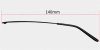 Eyeglass replacement temple arms concave tooth black-size