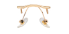 Glasses Bridge for Rimless Glasses,Golden