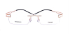 itanium Frames Golden Twin Temples for Frameless Glasses