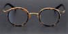 Round Browline Gold Glasses Special Design frame for High Prescription