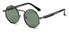 Round Sunglasses Spring on Temples Steampunk