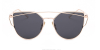 Hipster Sunglasses Oval Face Aviator Frames-front