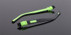 kids replacement temple push in black & green 