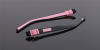 kids replacement temple push in black & pink