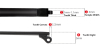 Colorful Eyeglasses Temple Gun Gray-measurement