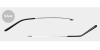 Eyeglass replacement temple arms concave tooth silver