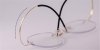 Super Light Oval Titanium Frameless Glasses, Gold