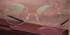 Super Light Oval Titanium Frameless Glasses, Gold