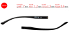 Eyeglasses temple for eyeglasses replacement