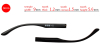 Eyeglasses temple for eyeglasses replacement