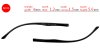 Eyeglass replacement temple arms