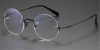 Pure Titanium Iconic Round Glasses of Steve Jobs