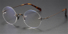 Pure Titanium Iconic Round Glasses of Steve Jobs