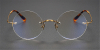 Pure Titanium Iconic Round Glasses of Steve Jobs