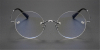 Pure Titanium Iconic Round Glasses of Steve Jobs