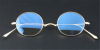 Oval Pure Titanium Saddle Bridge Eyeglasses