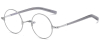 Pure Titanium Saddle Bridge Eyeglasses Round Glasses  For Big Nose