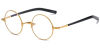 Pure Titanium Saddle Bridge Eyeglasses Round Glasses  For Big Nose