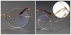 Pure Titanium Iconic Round Glasses of Steve Jobs