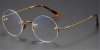 Pure Titanium Iconic Round Glasses of Steve Jobs