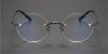 Pure Titanium Iconic Round Glasses of Steve Jobs