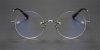 Pure Titanium Iconic Round Glasses of Steve Jobs