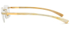 Rectangular Rimless Buffalo Horn Glasses