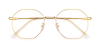 Round Bifocal Lenses glasses, Golden 