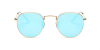 Round glasses with golden frame accommodate prescription sunglasses2