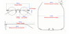 Round Glasses for Men, Manual custom made frameless glasses-size-44