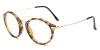 Browline Round Glasses for Oblong Face