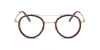 Brown Round Acetate Wrapped Aviator