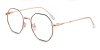 Round Bifocal Lenses glasses, Golden Black-l