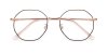 Round Bifocal Lenses glasses, Golden Black 