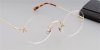 Round Glasses for Men Steve Jobs glasses, golden-l2