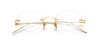 Oval Wire Titanium Rimless Glasses 
