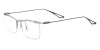 Pure Titanium Semi Rimless Glasses | Top Browline Bar dominance