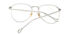 Computer glasses blue light, Silver Alloy Frame-b
